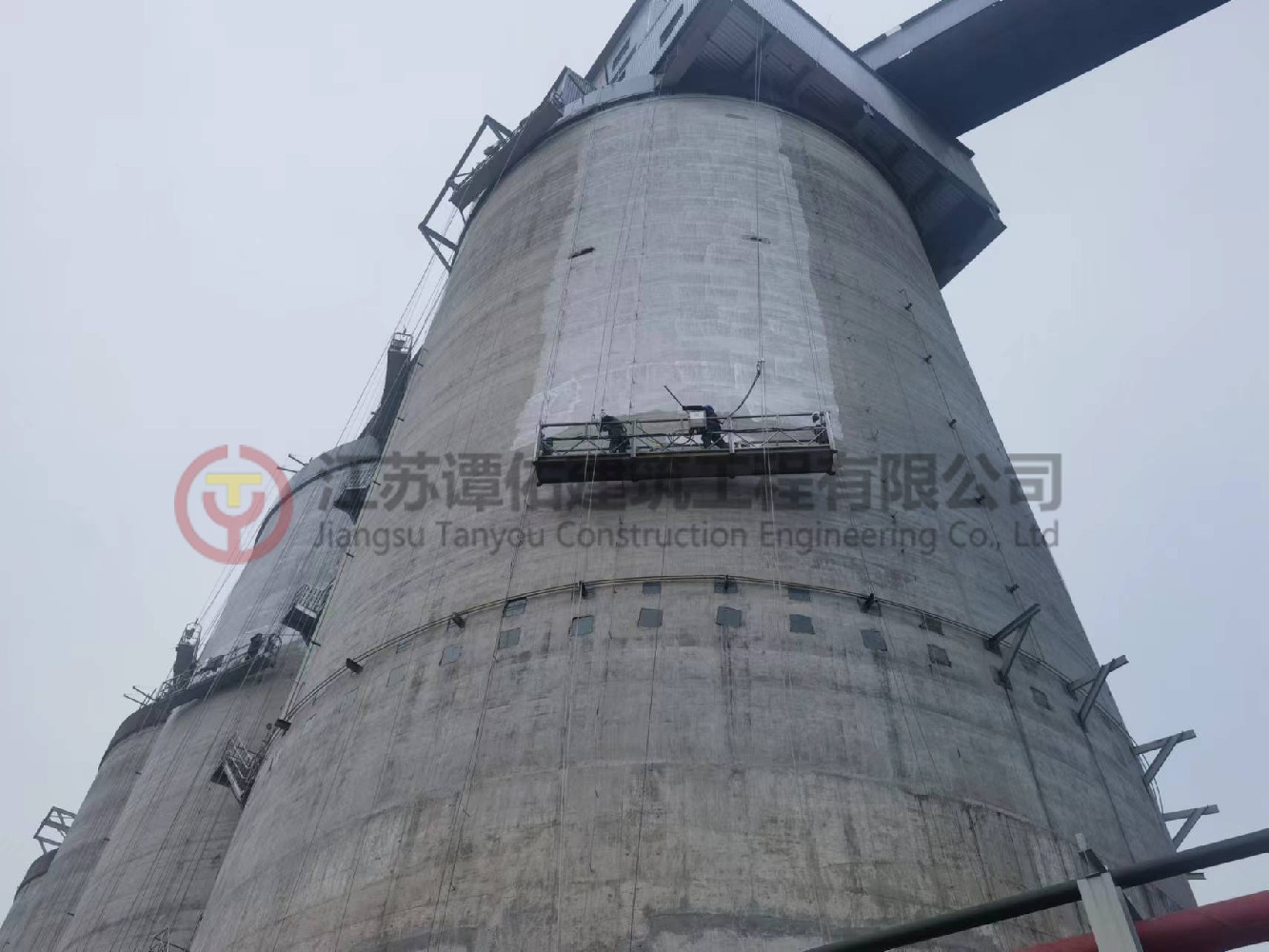 南鋼燃料供應廠新建燒結(jié)煤筒倉美化項目